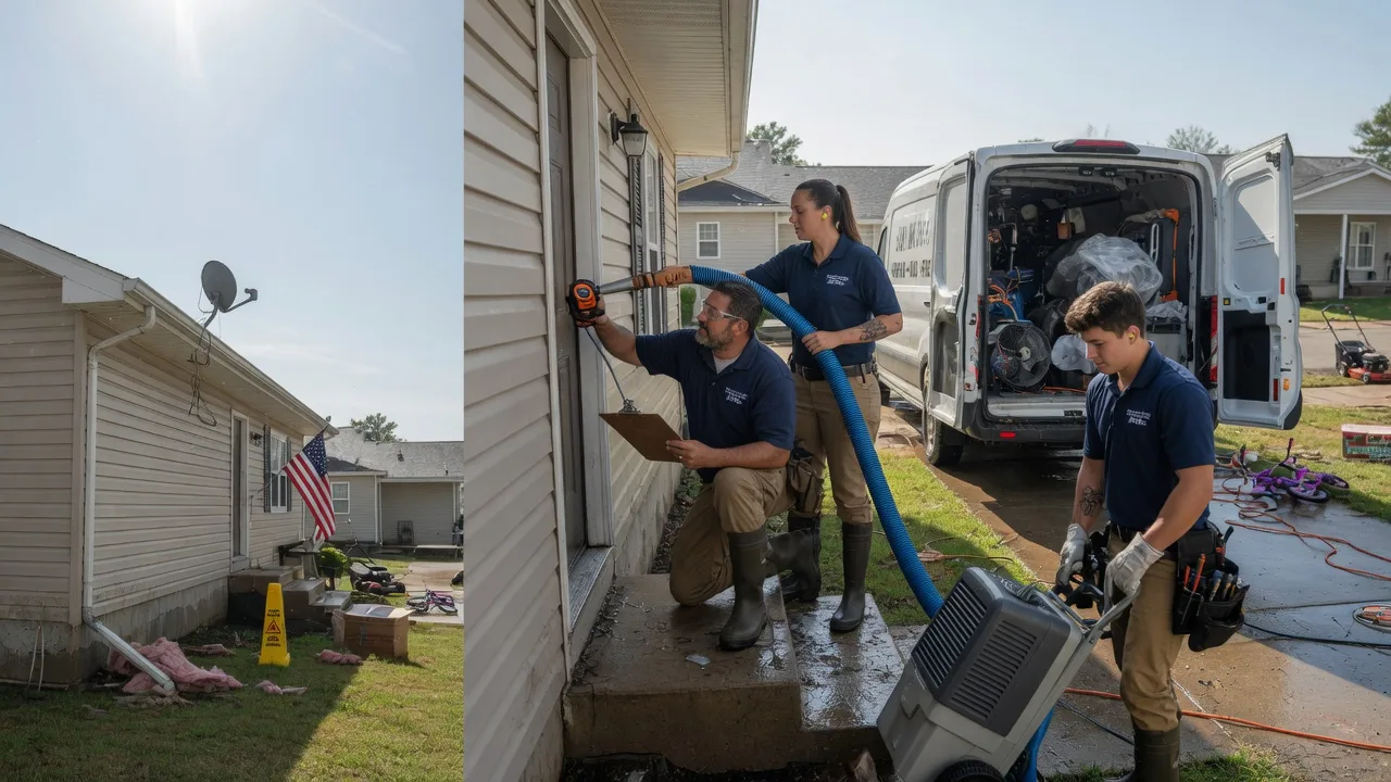 Ceiling Water Damage Restoration in Rochert, MN near me